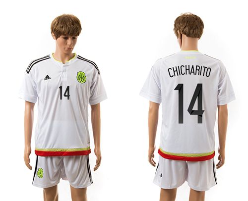 Mexico #14 Chicharito Away Soccer Country Jersey