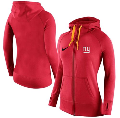 Women's New York Giants Full Zip Performance Hoodie Red
