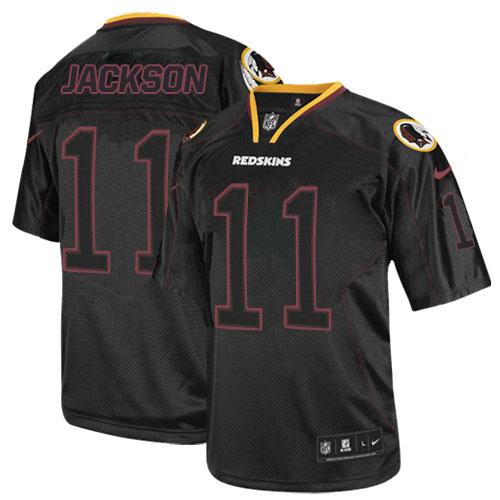 Redskins #11 DeSean Jackson Lights Out Black Youth Stitched NFL Elite Jersey