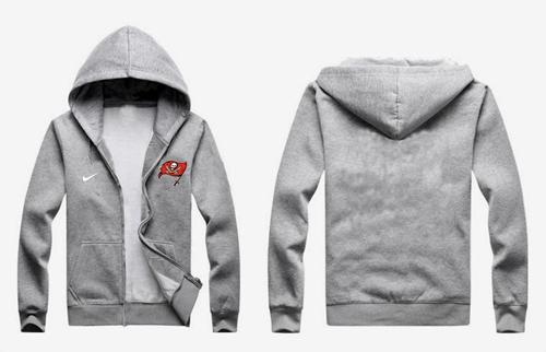 Tampa Bay Buccaneers Authentic Logo Hoodie Grey