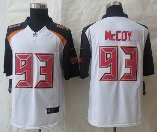  Buccaneers #93 Gerald McCoy White Men's Stitched NFL New Limited Jersey