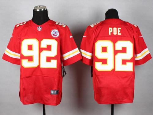 Chiefs #92 Dontari Poe Red Team Color Men's Stitched NFL Elite Jersey
