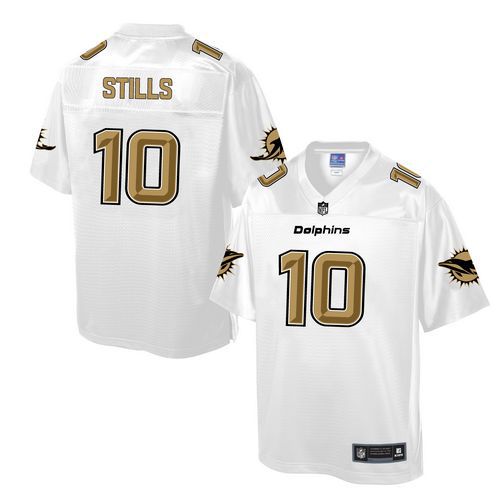 Dolphins #10 Kenny Stills White Men's NFL Pro Line Fashion Game Jersey