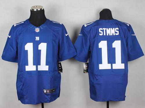 Giants #11 Phil Simms Royal Blue Team Color Men's Stitched NFL Elite Jersey