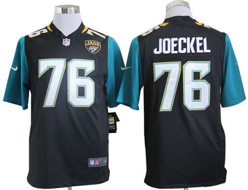 Jaguars #76 Luke Joeckel Black Alternate Men's Stitched NFL Game Jersey