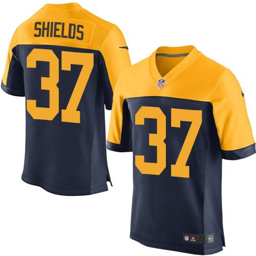 Packers #37 Sam Shields Navy Blue Alternate Men's Stitched NFL New Elite Jersey