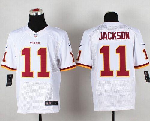 Redskins #11 DeSean Jackson White Men's Stitched NFL Elite Jersey