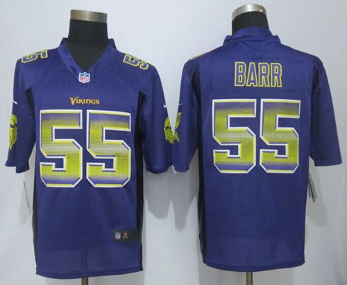 Vikings #55 Anthony Barr Purple Team Color Men's Stitched NFL Limited Strobe Jersey