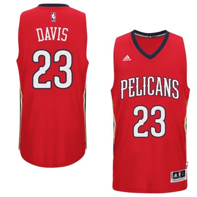2014 15  New Orleans Pelicans Anthony Davis  Red New Swingman Alternate Jersey