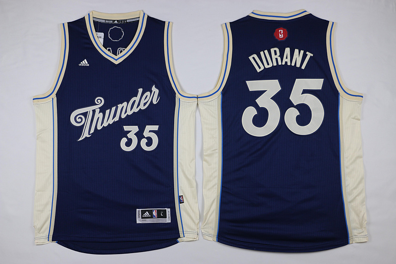 2015   2016 NBA Christmas Day jersey Oklahoma City Thunder 35 Kevin Durant  New Revolution 30 Swingman Red Jersey