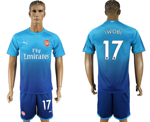2017 18 Arsenal 17 IWOBI Away Soccer Jersey