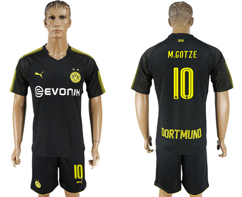 2017 18 Dortmund 10 M.GOTZE Away Soccer Jersey
