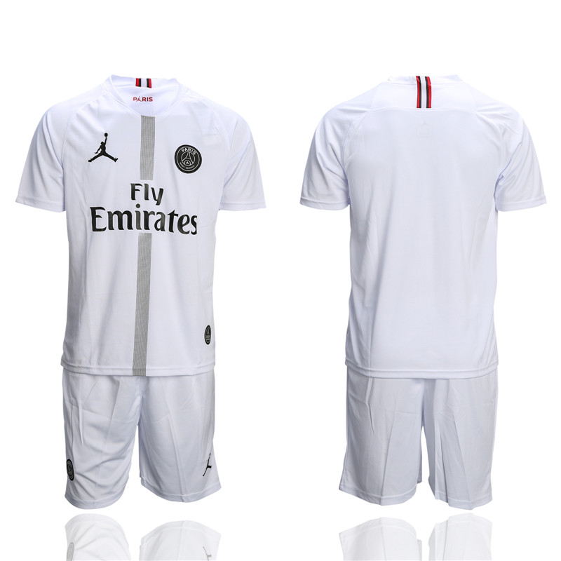 2018 19 Paris Saint Germain White UEFA Champions League Training Jersey