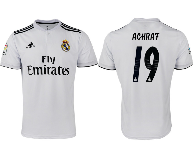 2018 19 Real Madrid 19 ACHRAF Home Thailand Soccer Jersey