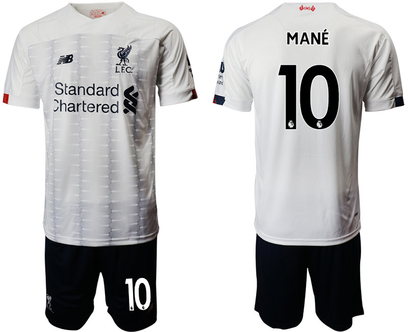 2019 20 Liverpool 10 MANE Away Soccer Jersey