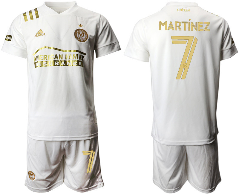 2020 21 Atlanta United FC 7 MARTINEZ Away Soccer Jersey