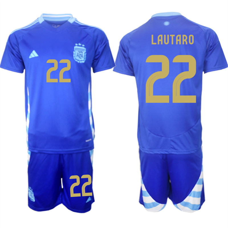 2024 25 Argentina 22 LAUTARO Away Soccer Jersey