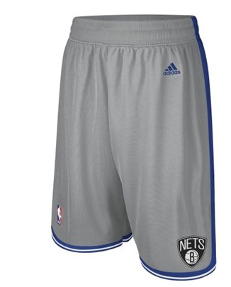 NBA Brooklyn Nets New Revolution 30 Gray Short