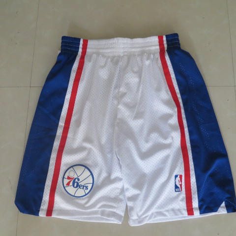 NBA Philadelphia 76ers New Revolution 30 White Short 10Th Anniversary