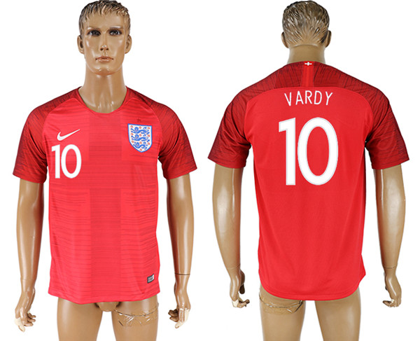 England 10 VARDY Away 2018 FIFA World Cup Thailand Soccer Jersey England 10 VARDY Away 2018 FIFA World Cup Thailand Soccer Jersey