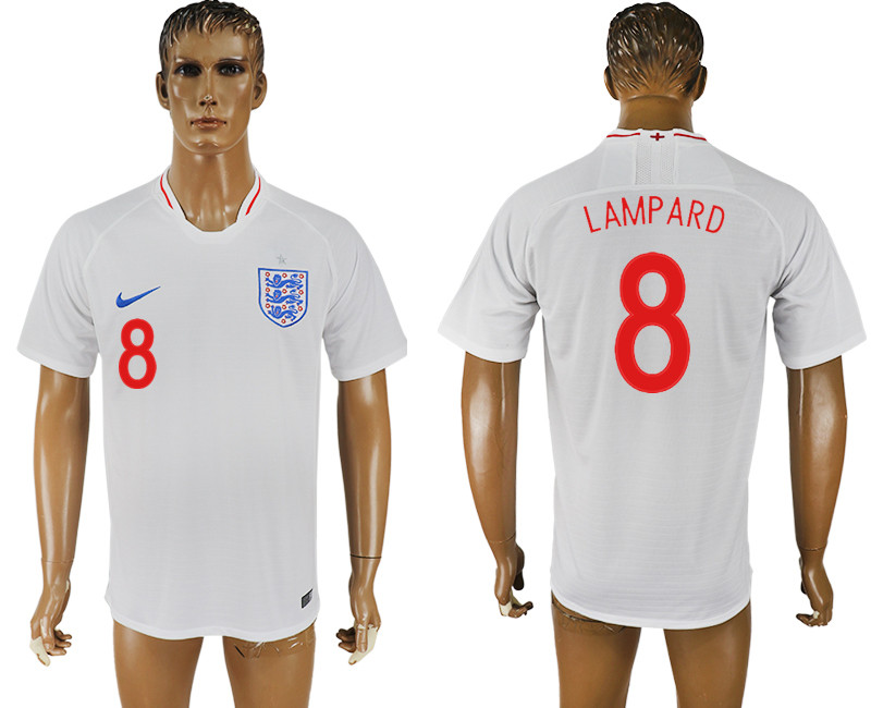 England 8 LAMPARD Home 2018 FIFA World Cup Thailand Soccer Jersey England 8 LAMPARD Home 2018 FIFA World Cup Thailand Soccer Jersey