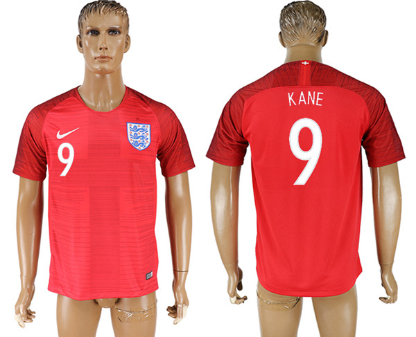 England 9 KANE Away 2018 FIFA World Cup Thailand Soccer Jersey England 9 KANE Away 2018 FIFA World Cup Thailand Soccer Jersey