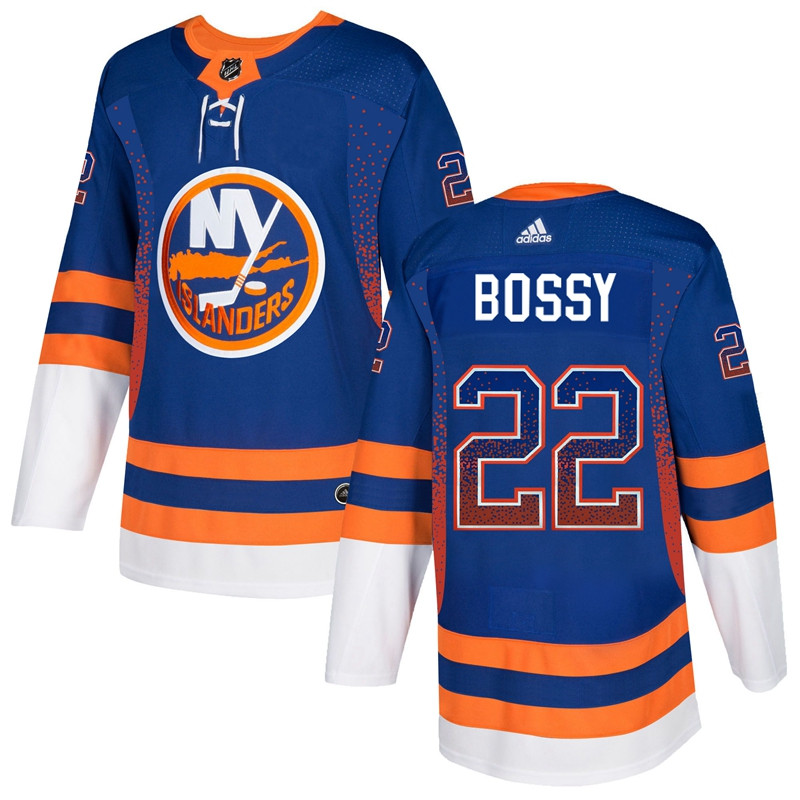 Islanders 22 Mike Bossy Royal Drift Fashion  Jersey
