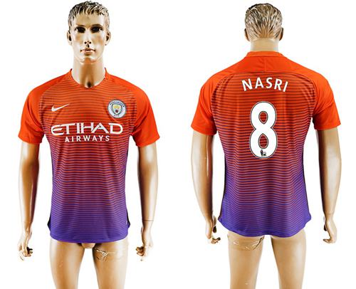 Manchester City 8 Nasri Sec Away Soccer Club Jersey
