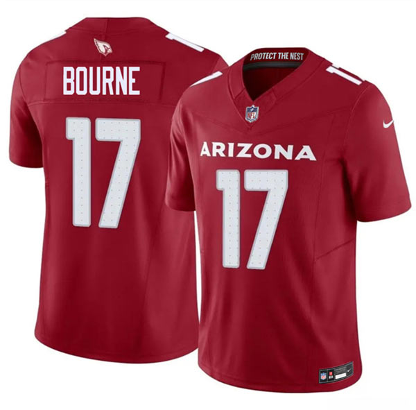 Men's Arizona Cardinals 17 Kendrick Bourne Red 2026 F.U.S.E. Vapor Untouchable Limited Football Stitched Jersey