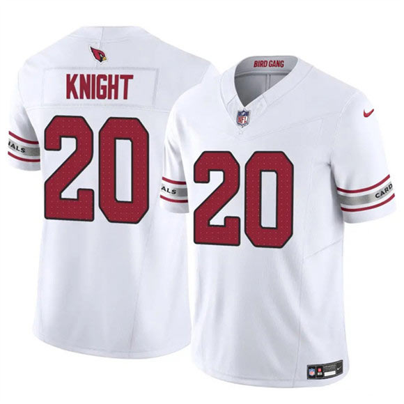 Men's Arizona Cardinals 20 Bam Knight White 2025 F.U.S.E. Vapor Untouchable Limited Football Stitched Jersey