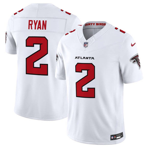 Men's Atlanta Falcons 2 Matt Ryan White 2026 New F.U.S.E. Vapor Untouchable Limited Football Stitched Jersey