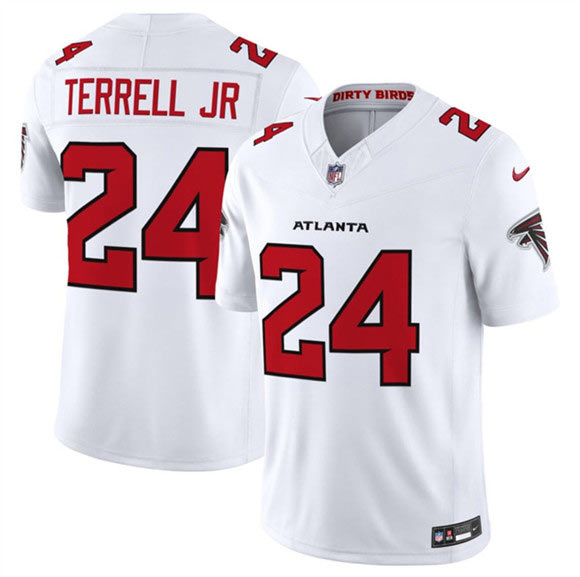 Men's Atlanta Falcons 24 A.J. Terrell White 2026 New F.U.S.E. Vapor Untouchable Limited Football Stitched Jersey