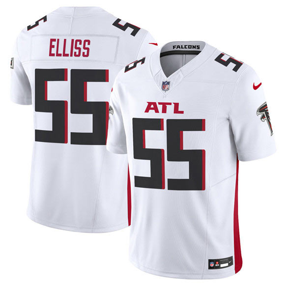 Men's Atlanta Falcons 55 Kaden Elliss White 2025 F.U.S.E. Vapor Untouchable Limited Football Stitched Jersey