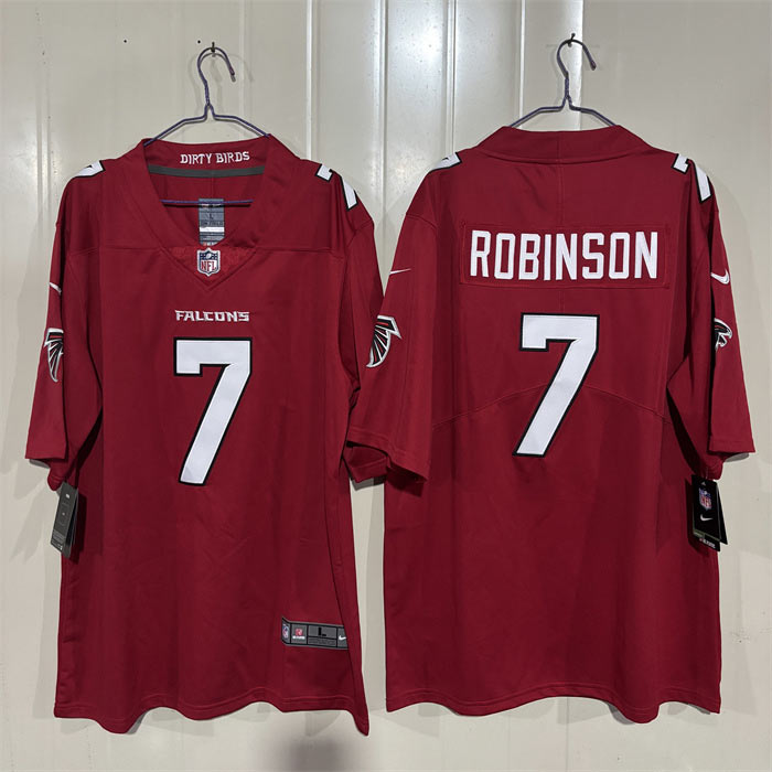 Men's Atlanta Falcons 7 Bijan Robinson Red 2026 New Vapor Untouchable Limited Stitched Football Jersey Men's Atlanta Falcons 7 Bijan Robinson Red 2026 New Vapor Untouchable Limited Stitched Football Jersey