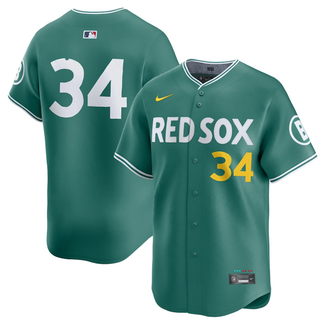 Men's Boston Red Sox 34 David Ortiz Green 2025 City Connect Limited Stitched Baseball Jersey
