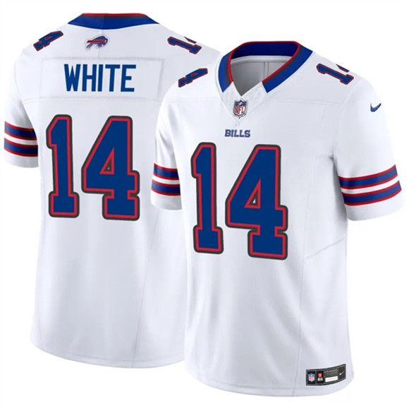 Men's Buffalo Bills 14 Mike White White 2025 F.U.S.E. Vapor Untouchable Limited Football Stitched Jersey