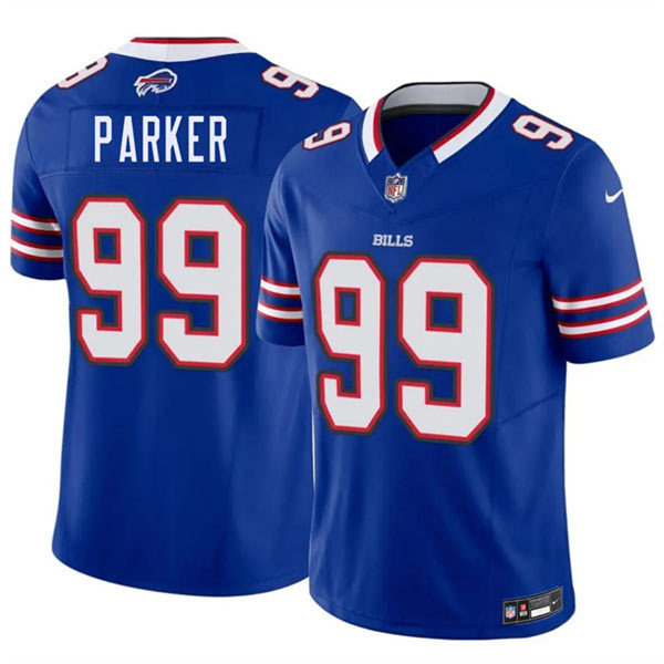 Men's Buffalo Bills 99 T.J. Parker Blue 2026 Draft F.U.S.E. Vapor Untouchable Limited Football Stitched Jersey