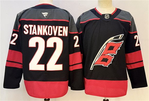 Men's Carolina Hurricanes 22 Logan Stankoven Black 2024 25 Home Stitched Hockey Jersey Men's Carolina Hurricanes 22 Logan Stankoven Black 2024 25 Home Stitched Hockey Jersey