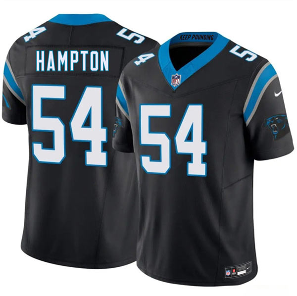 Men's Carolina Panthers 54 Nick Hampton Black 2026 F.U.S.E. Vapor Limited Football Stitched Jersey