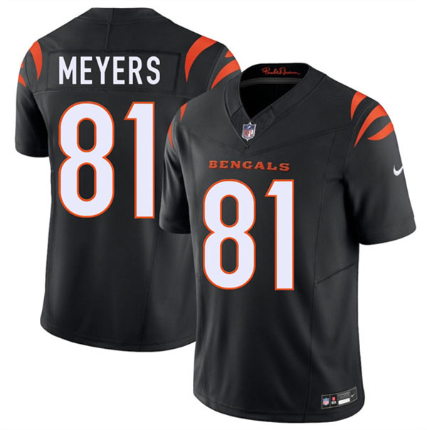 Men's Cincinnati Bengals 81 Dohnte Meyers Black 2026 F.U.S.E. Vapor Untouchable Limited Football Stitched Jersey