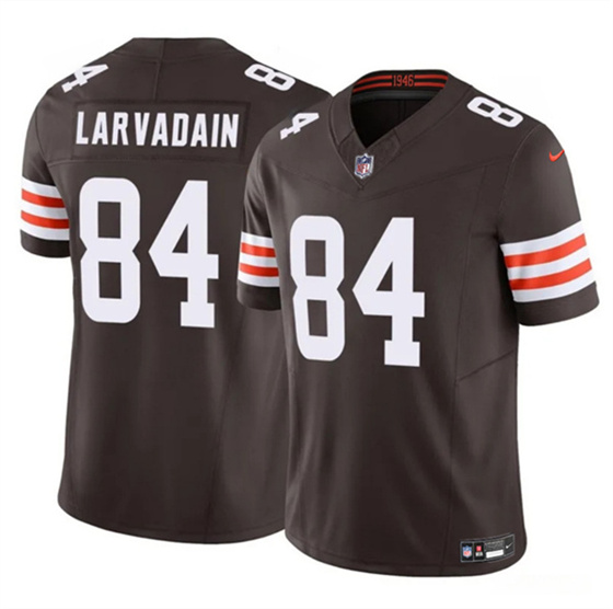Men's Cleveland Browns 84 Gage Larvadain Brown 2025 F.U.S.E. Vapor Limited Football Stitched Jersey