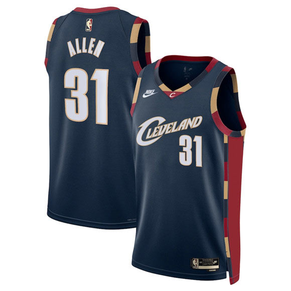 Men's Cleveland Cavaliers 31 Jarrett Allen Navy 2025 Classic Edition Stitched Jersey