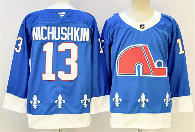 Men's Colorado Avalanche 13 Valeri Nichushkin Blue 2025 Stitched Hockey Jersey
