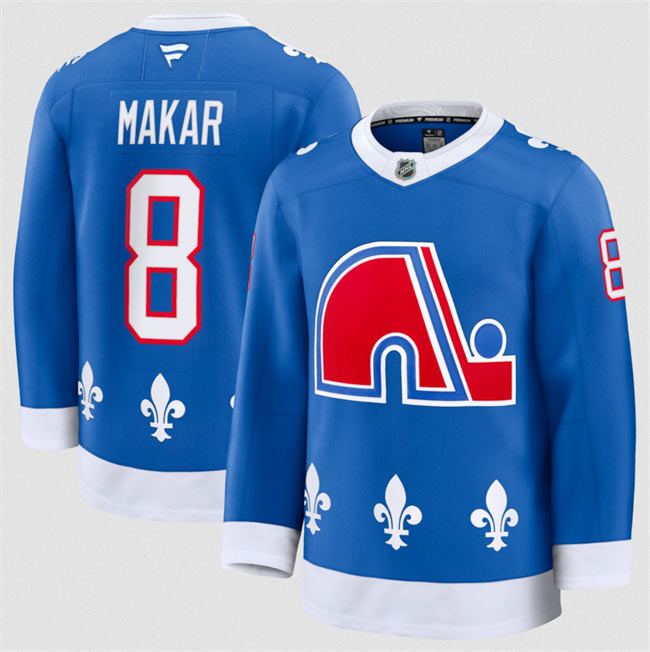 Men's Colorado Avalanche 8 Cale Makar Blue 2025 Alternate Stitched Jersey
