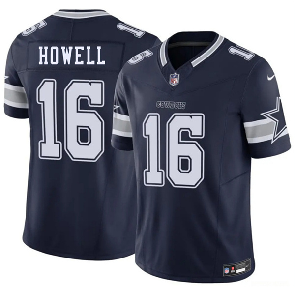 Men's Dallas Cowboys 16 Sam Howell Navy 2026 F.U.S.E. Vapor Untouchable Limited Stitched Football Jersey