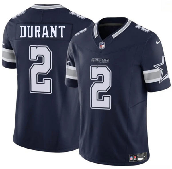 Men's Dallas Cowboys 2 Cobie Durant Navy 2026 F.U.S.E Vapor Untouchable Limited Stitched Football Jersey