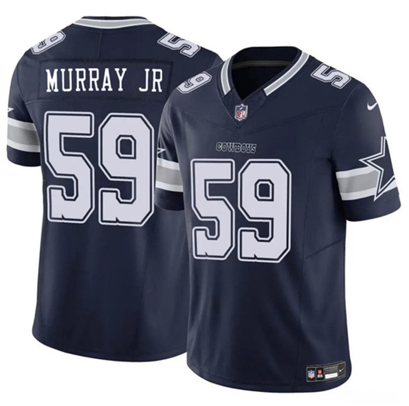 Men's Dallas Cowboys 59 Kenneth Murray Jr. Navy 2025 F.U.S.E. Vapor Untouchable Limited Football Stitched Jersey