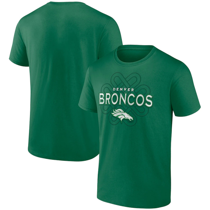 Men's Denver Broncos Fanatics Branded Kelly Green Celtic Knot T Shirt