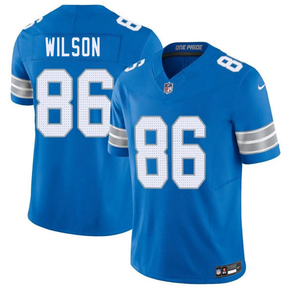 Men's Detroit Lions 86 Cedrick Wilson Blue 2026 F.U.S.E. Vapor Limited Football Stitched Game Jersey