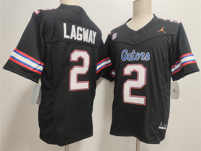 Men's Florida Gators 2 DJ Lagway Black F.U.S.E. Stitched Jersey